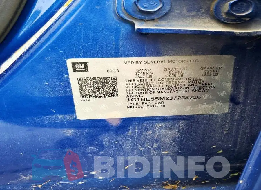 1G1BE5SM2J7238716 Photo# 12
