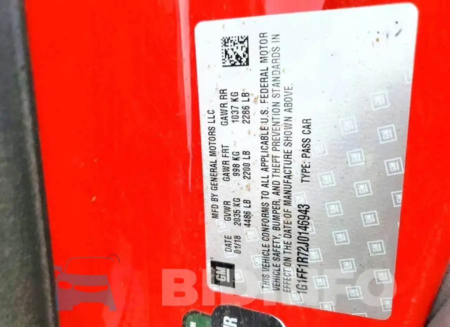 1G1FF1R72J0146943 Photo# 12