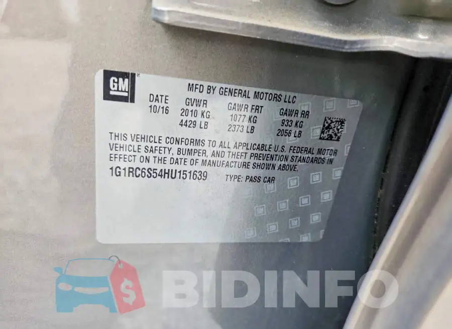 1G1RC6S54HU151639 Photo# 12