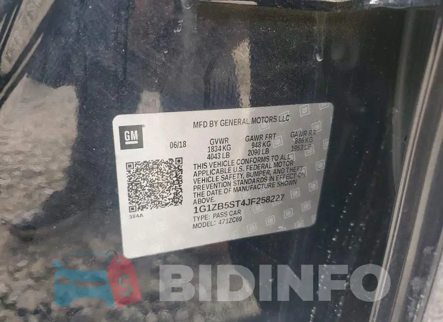 1G1ZB5ST4JF258227 Photo# 12