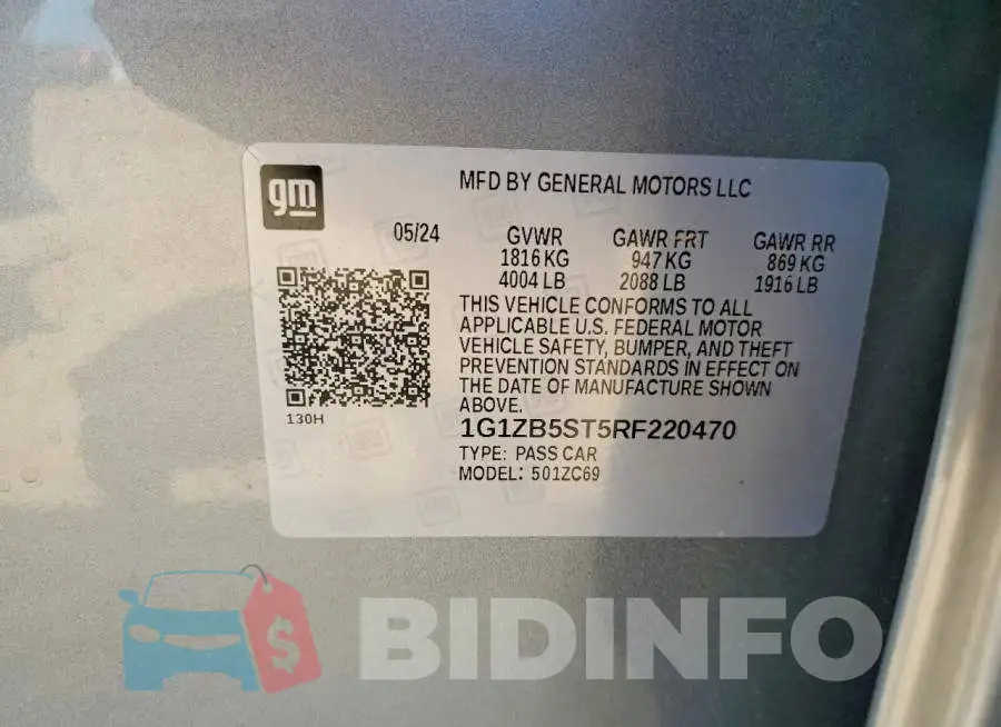 1G1ZB5ST5RF220470 Photo# 12