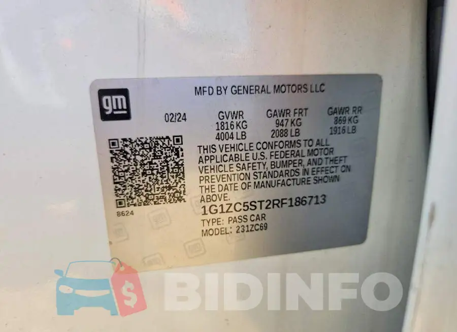 1G1ZC5ST2RF186713 Photo# 12