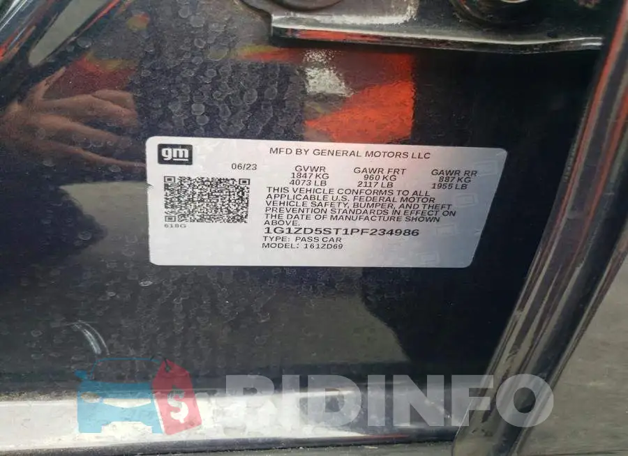 1G1ZD5ST1PF234986 Photo# 12