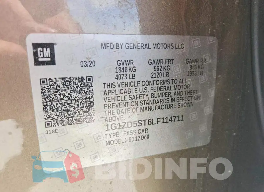 1G1ZD5ST6LF114711 Photo# 12