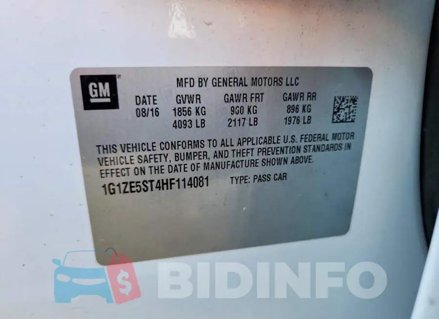 1G1ZE5ST4HF114081 Photo# 12