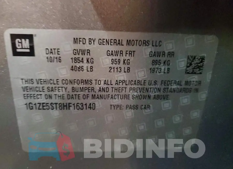1G1ZE5ST8HF163140 Photo# 12
