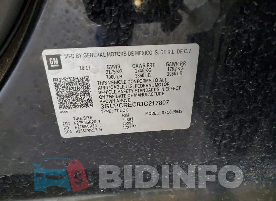 3GCPCREC8JG217807 Photo# 13