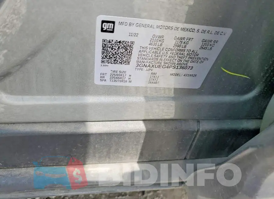3GNAXUEG4PS136073 Photo# 14