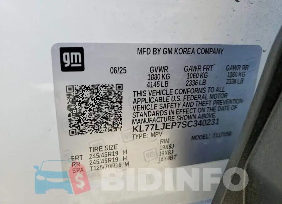 KL77LJEP7SC340231 Photo# 13