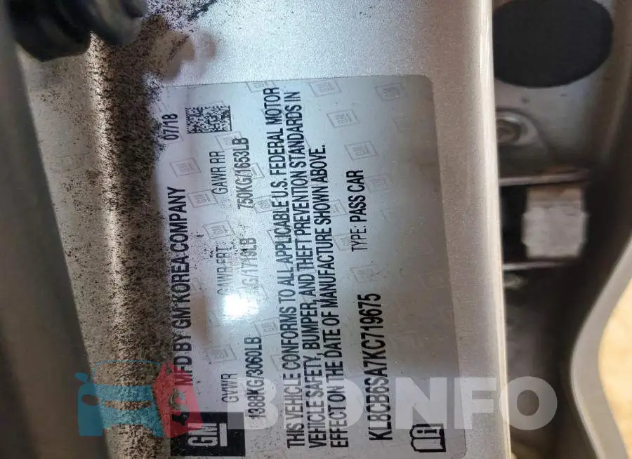 KL8CB6SA7KC719675 Photo# 12