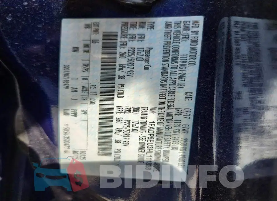 1FADP5EU3HL111888 Photo# 14