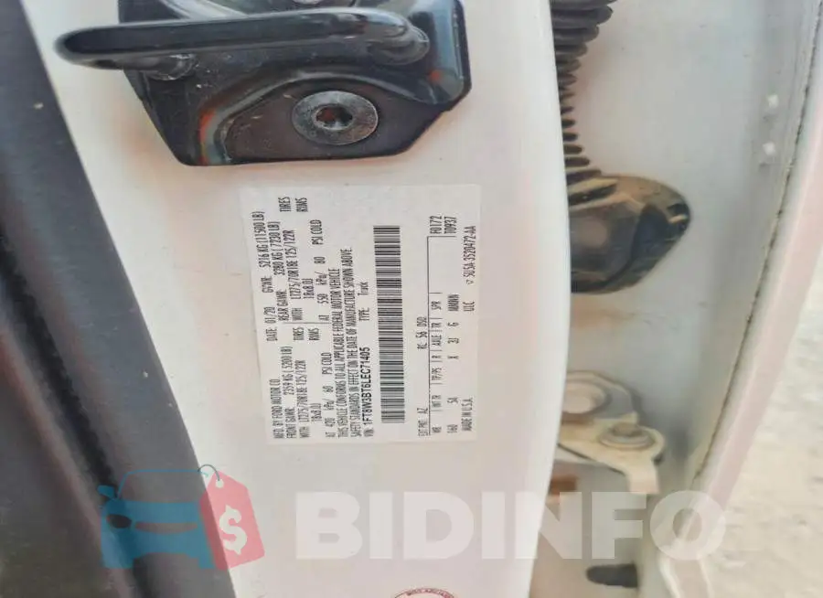 1FT8W3BT6LEC71405 Photo# 12