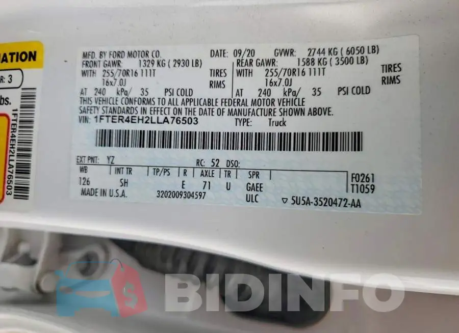 1FTER4EH2LLA76503 Photo# 12