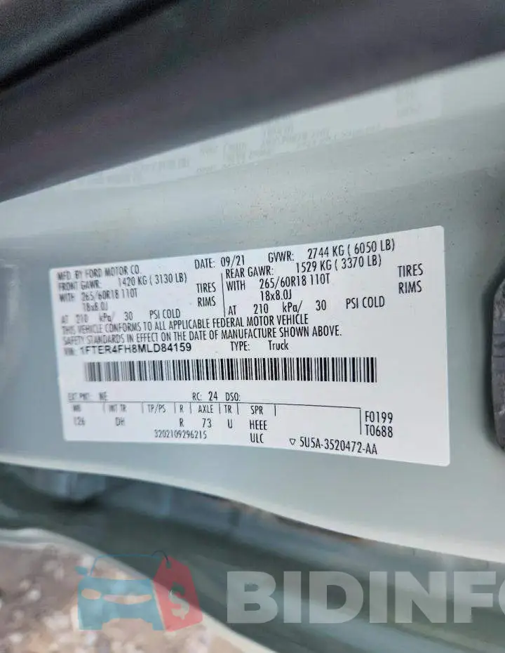 1FTER4FH8MLD84159 Photo# 13