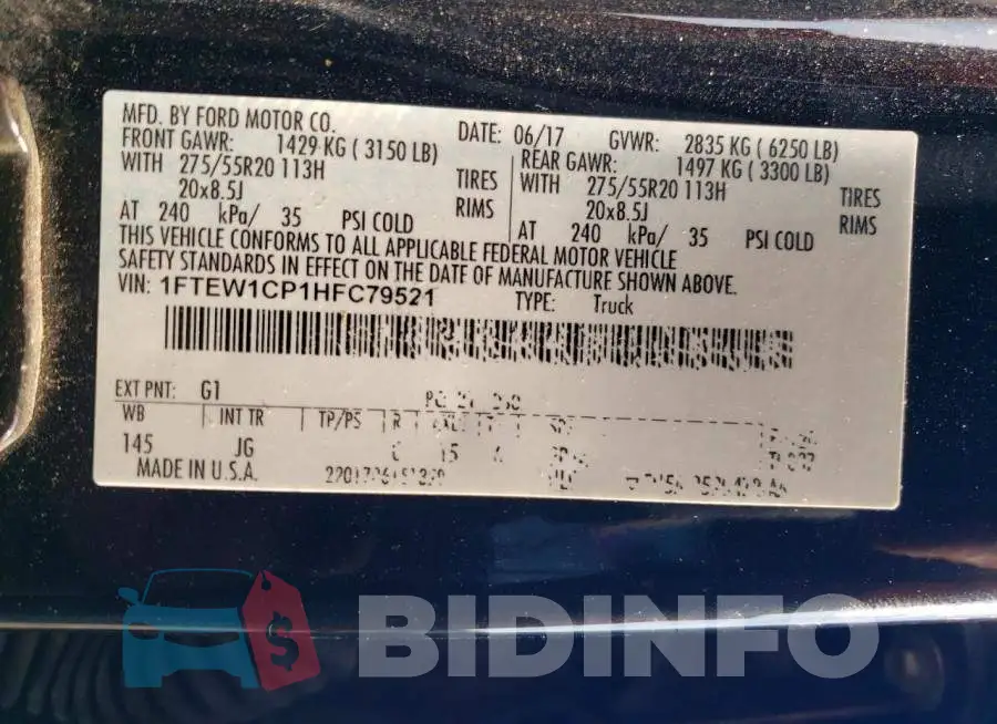 1FTEW1CP1HFC79521 Photo# 12