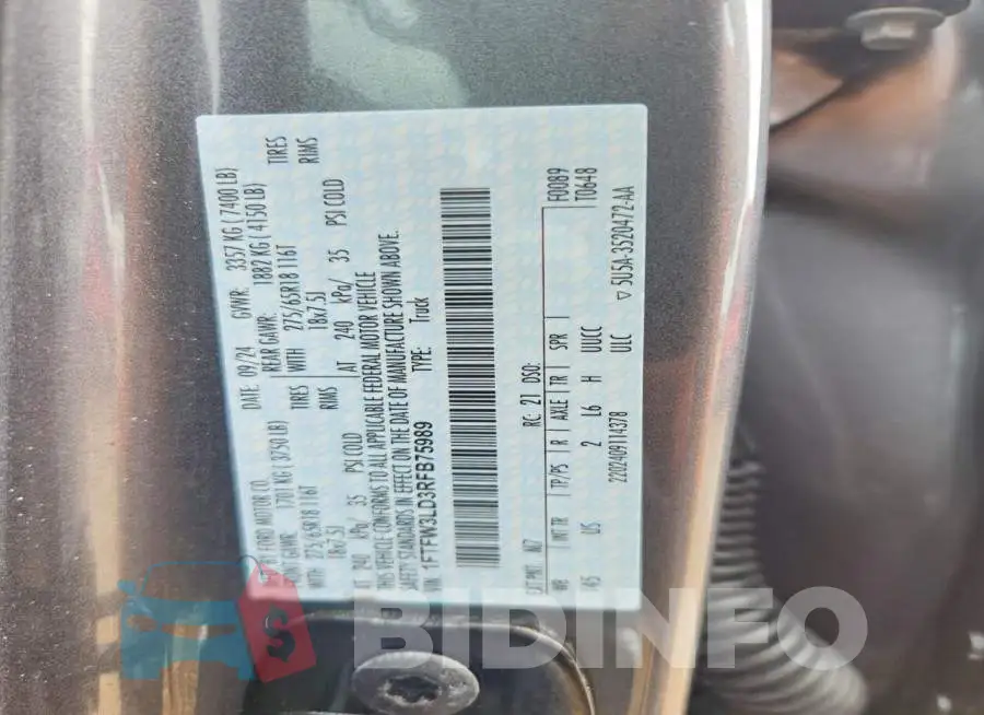 1FTFW3LD3RFB75989 Photo# 13
