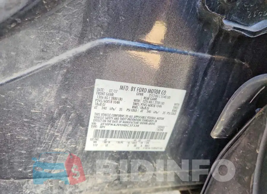 2FMPK4J91HBC37339 Photo# 13