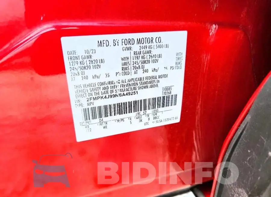 2FMPK4J99RBA49251 Photo# 13