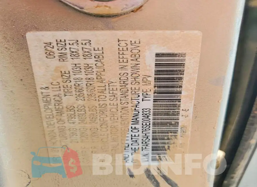 7FARS4H76SE004833 Photo# 13