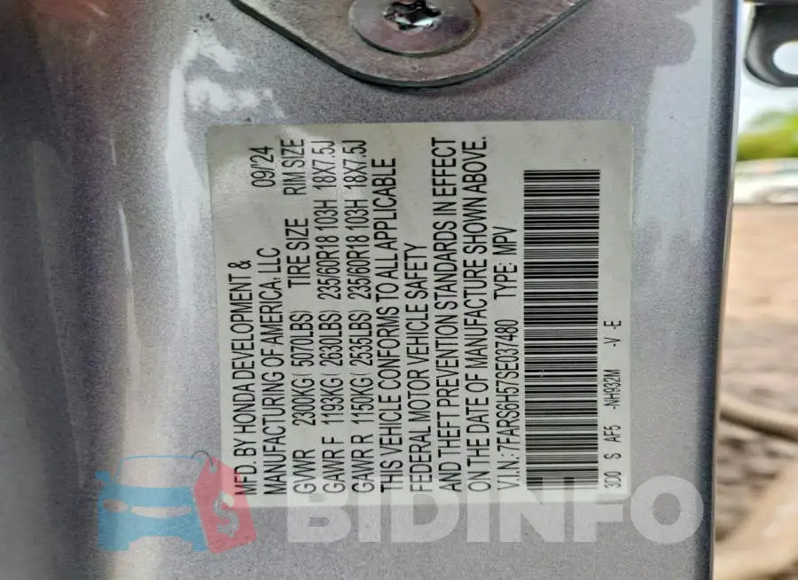 7FARS6H57SE037480 Photo# 12