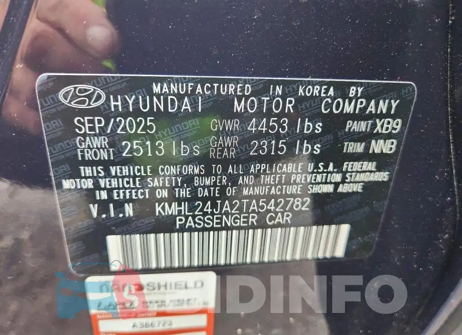 KMHL24JA2TA542782 Photo# 12