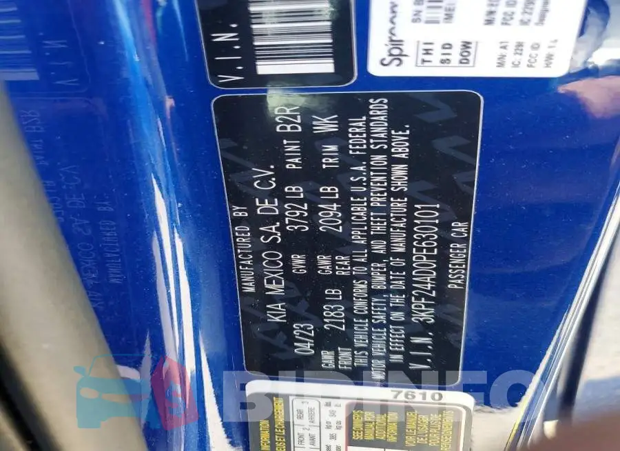 3KPF24AD0PE630101 Photo# 13