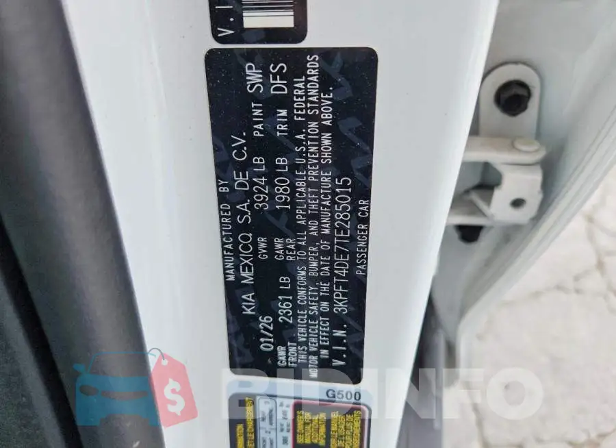 3KPFT4DE7TE285015 Photo# 12