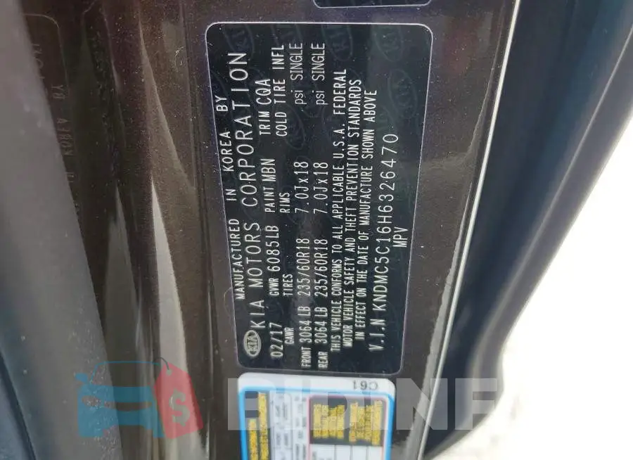 KNDMC5C16H6326470 Photo# 13