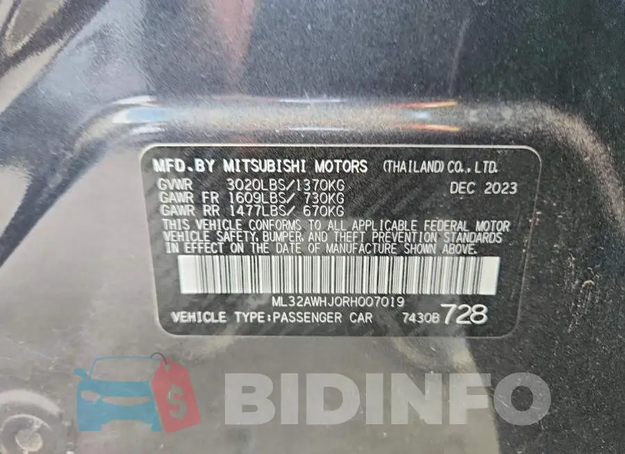 ML32AWHJ0RH007019 Photo# 12