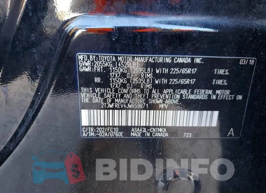 2T3WFREV4JW459871 Photo# 12