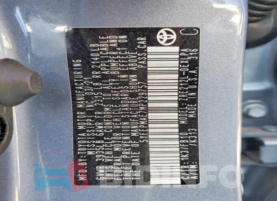5YFEPMAE7MP229757 Photo# 12