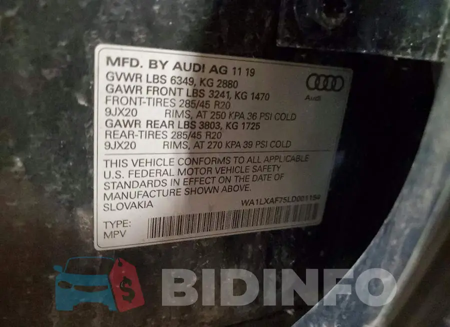 WA1LXAF75LD001154 Photo# 13