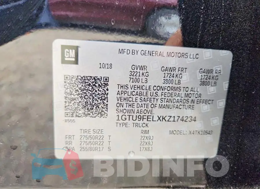 1GTU9FELXKZ174234 Photo# 12