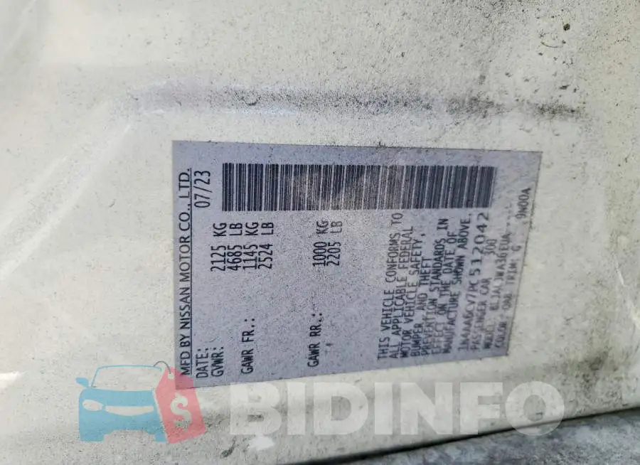 1N4AA6CV7PC512042 Photo# 12