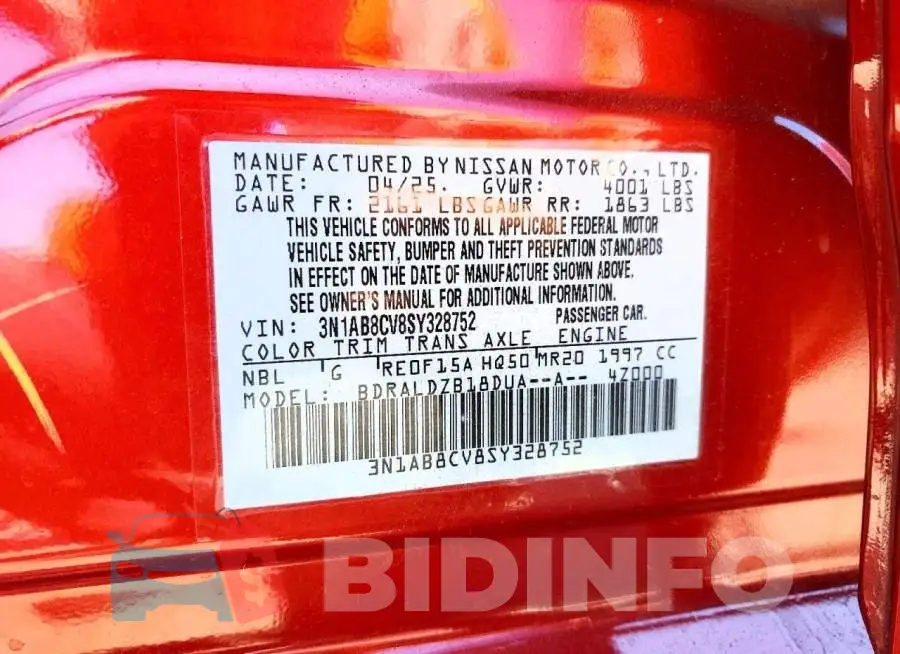 3N1AB8CV8SY328752 Photo# 12