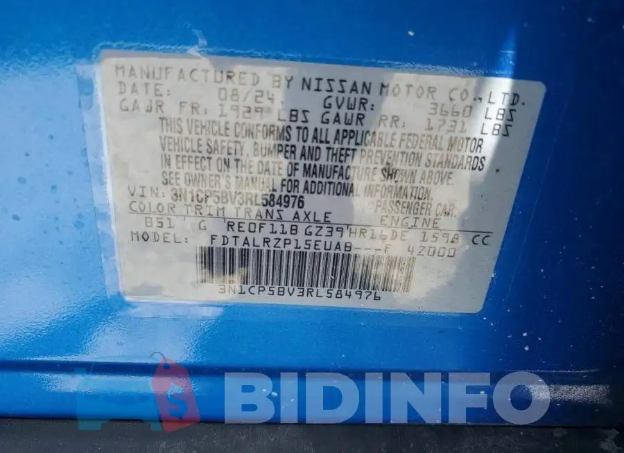 3N1CP5BV3RL584976 Photo# 13