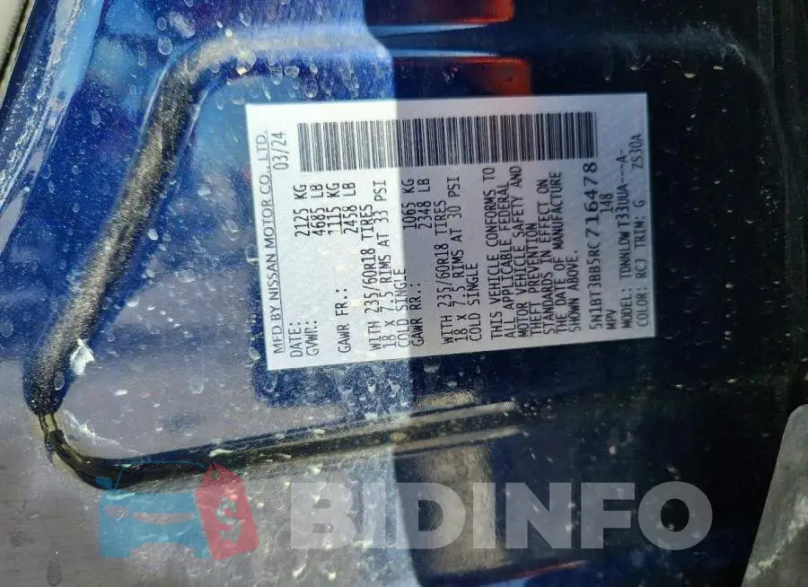 5N1BT3BB5RC716478 Photo# 14