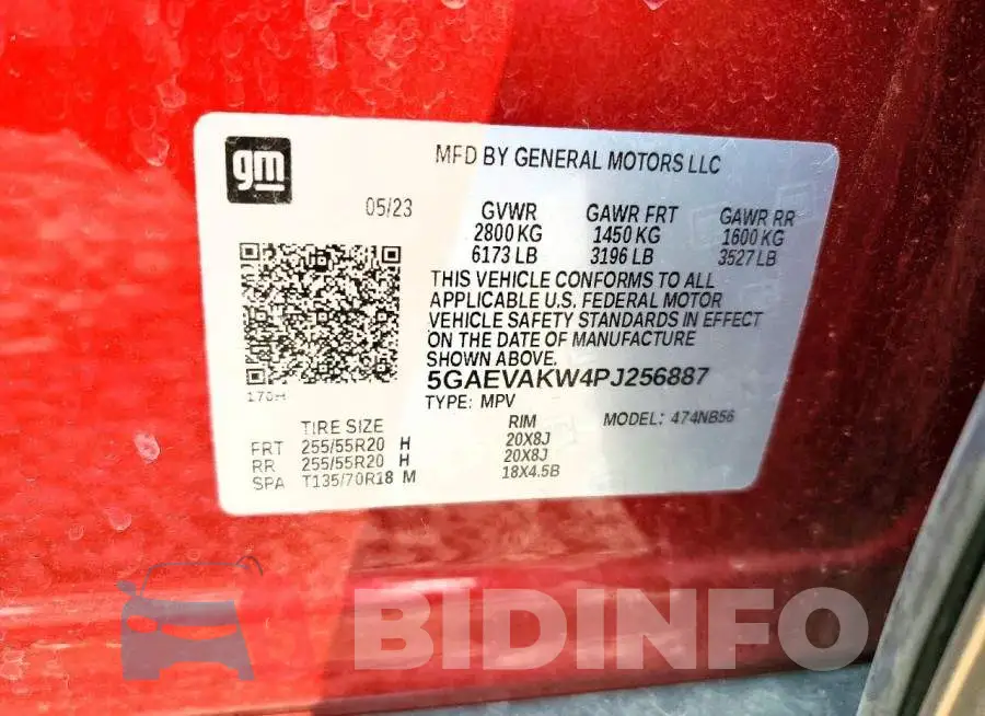 5GAEVAKW4PJ256887 Photo# 14