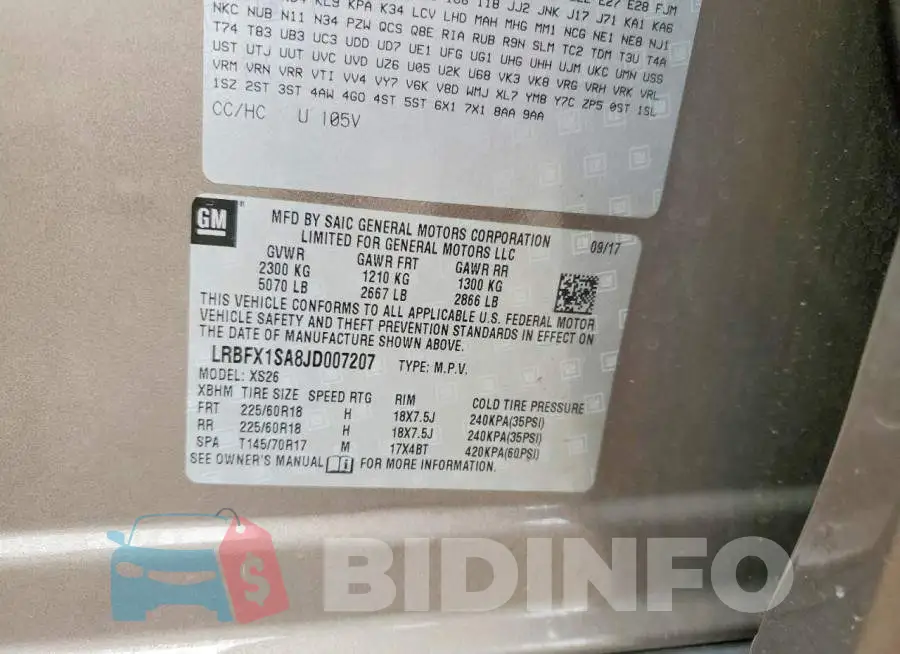 LRBFX1SA8JD007207 Photo# 14