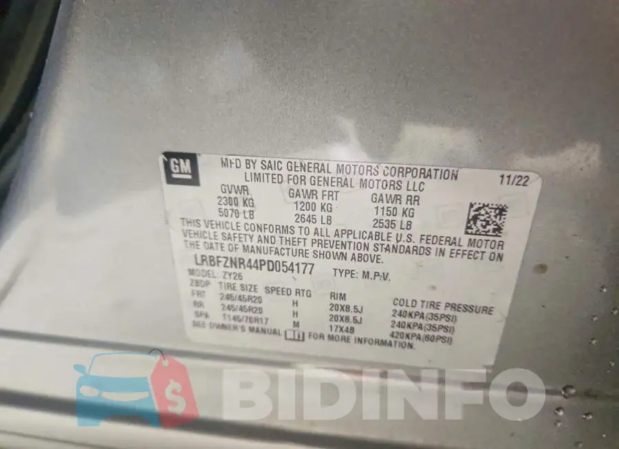LRBFZNR44PD054177 Photo# 12