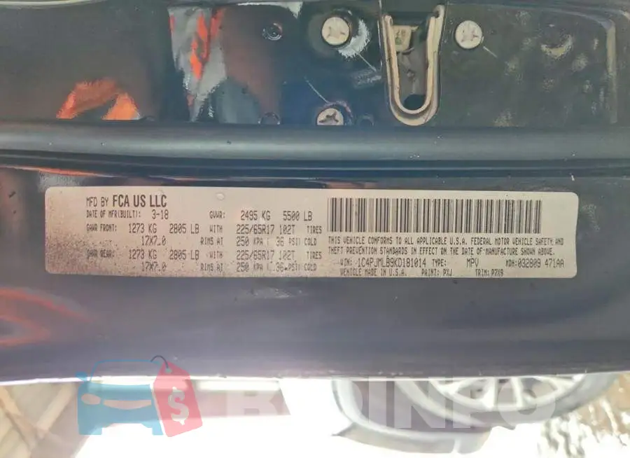 1C4PJMLB9KD181014 Photo# 12
