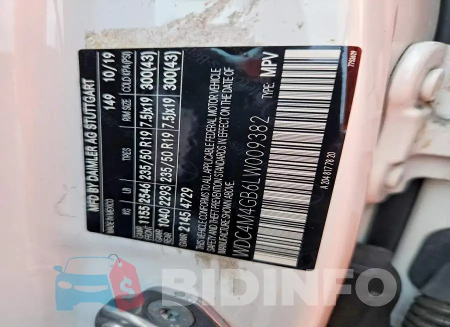 WDC4M4GB6LW009382 Photo# 13