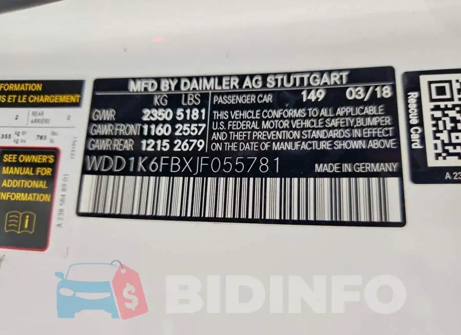 WDD1K6FBXJF055781 Photo# 12
