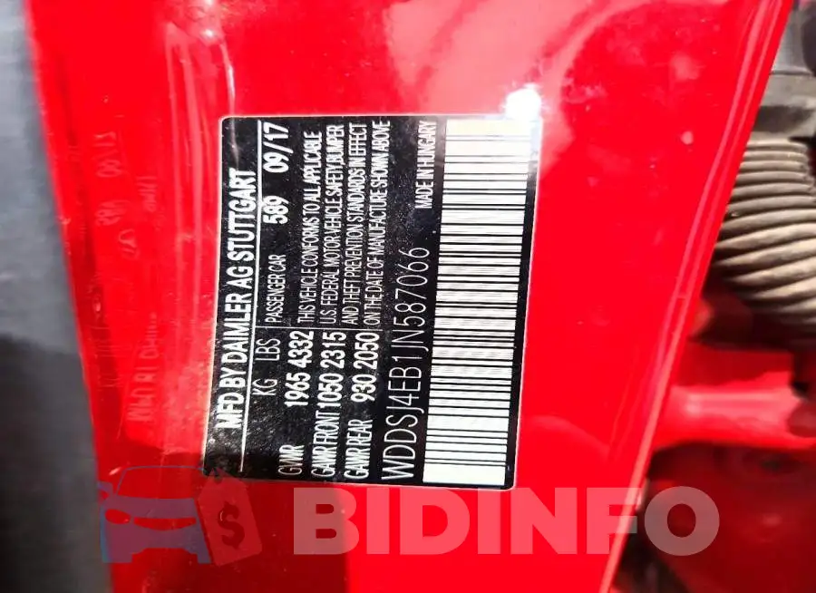 WDDSJ4EB1JN587066 Photo# 13