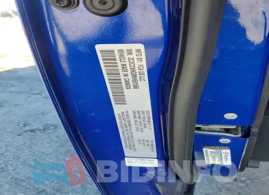 2C3CDXHG8MH591566 Photo# 12