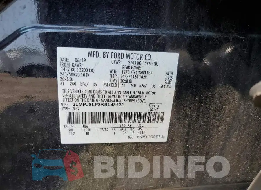 2LMPJ8LP3KBL48122 Photo# 13