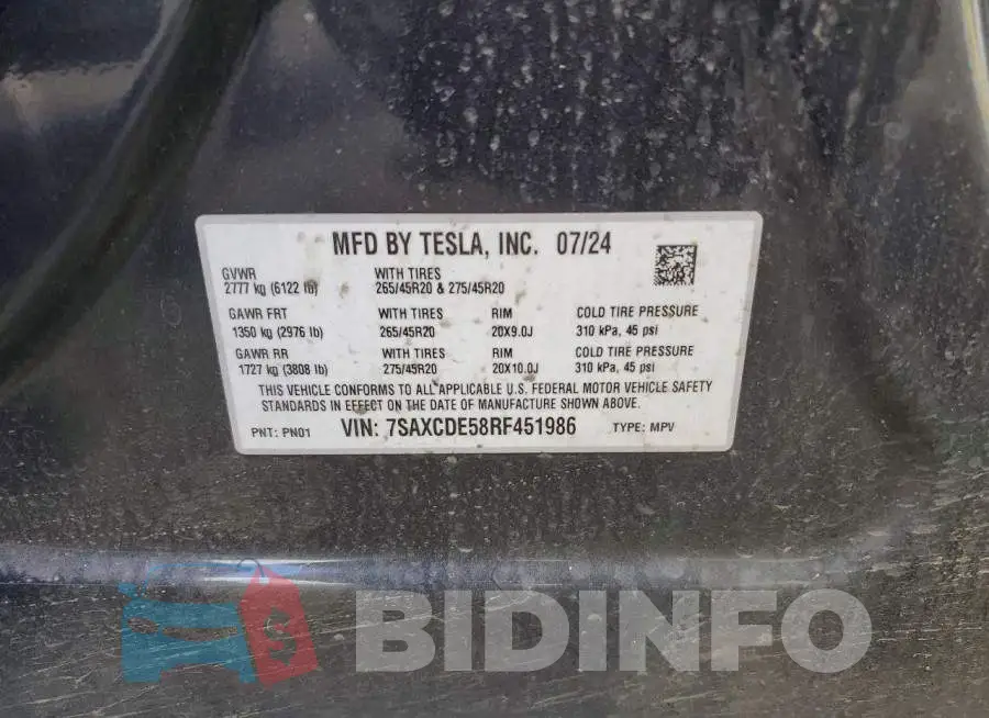 7SAXCDE58RF451986 Photo# 12