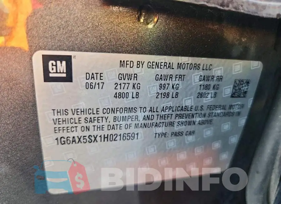 1G6AX5SX1H0216591 Photo# 12