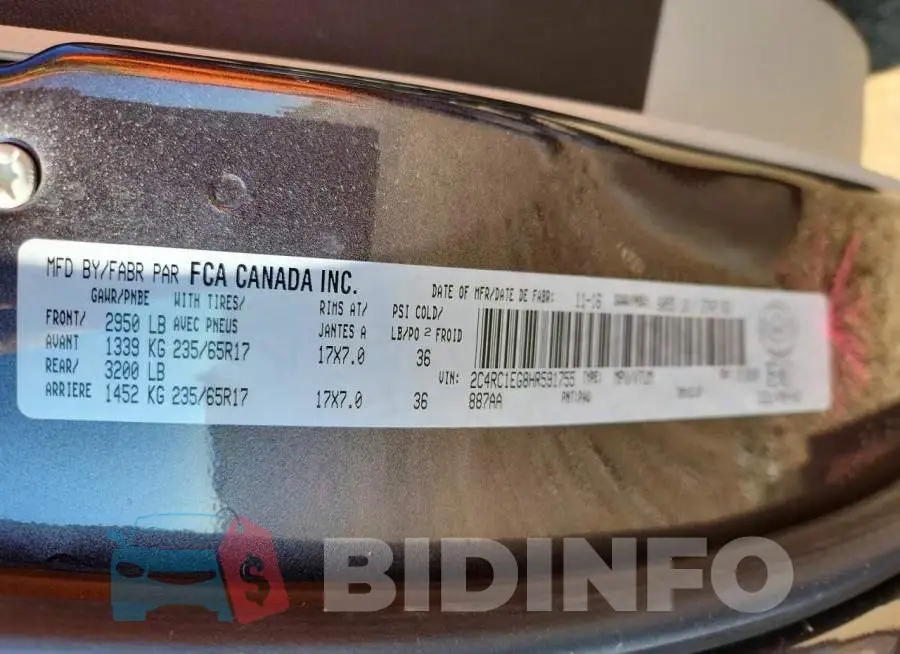 2C4RC1EG8HR591755 Photo# 13