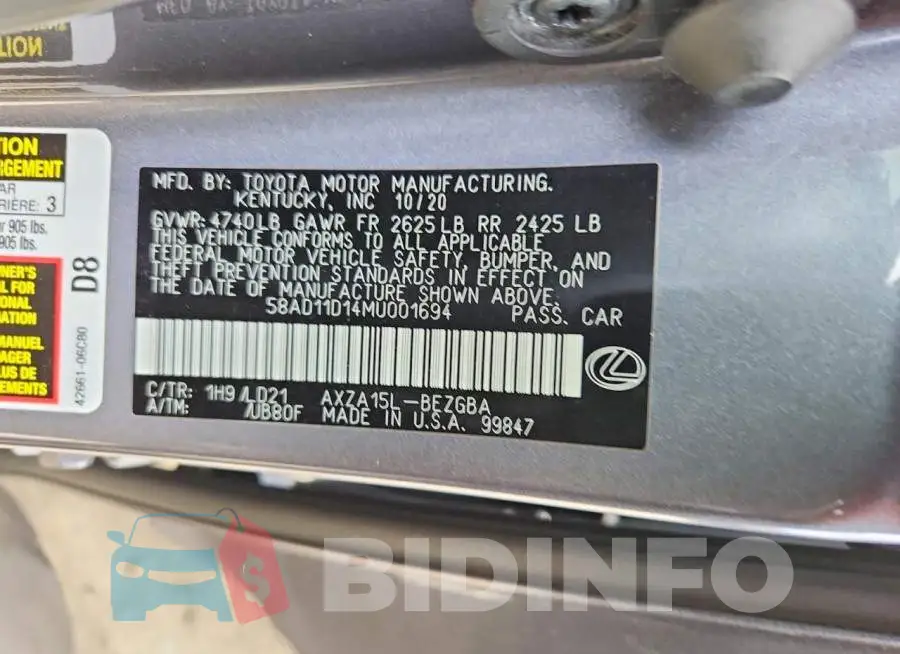 58AD11D14MU001694 Photo# 13